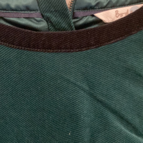 Tailored velvety/corduroy? green boden dress - Picture 2 of 8